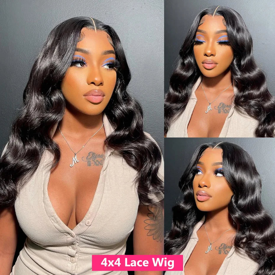 Body Wave 360 Lace Frontal Wig Ponytail Transparent
