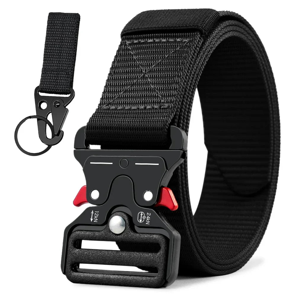 Men's Belt Outdoor Hunting Metal Tactical Belt Alloy