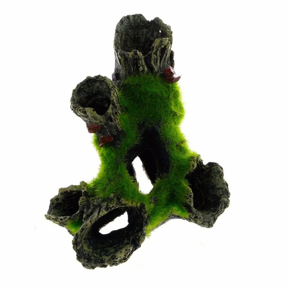 Aquarium Mountain View Moss Tree Moss Driftwood Resin