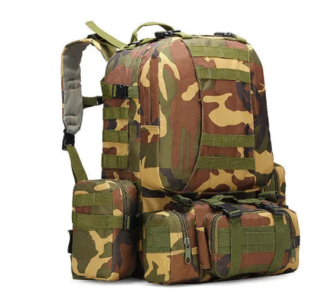 55L 4-in-1 Tactical Molle Backpack for Hiking & Camping