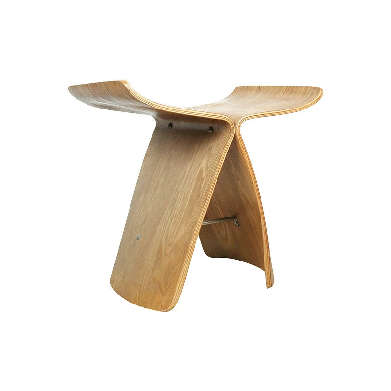 Creative Wood Butterfly Stool Solid Wood Foot Stool
