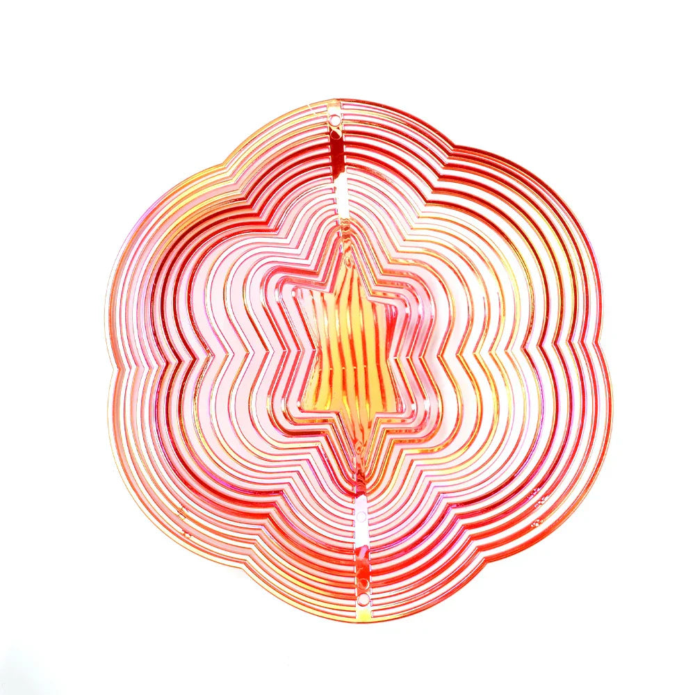 3D Butterfly Bird Repeller Spinner Wind Chimes Hanging