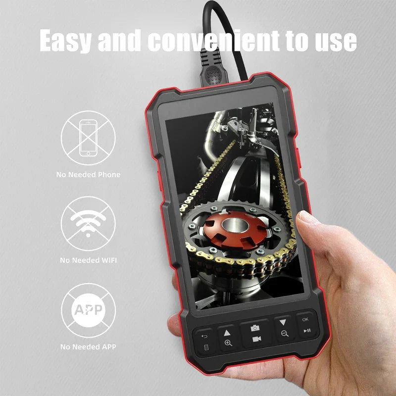 5'' IPS Industrial Endoscope Camera 1080P Full HD