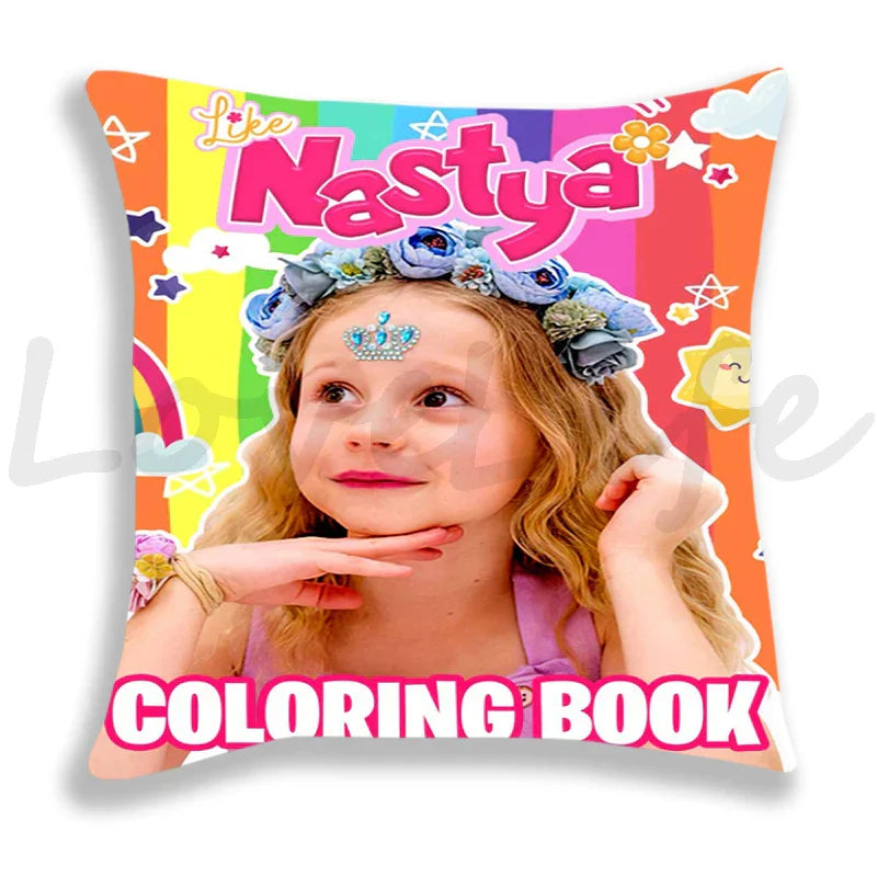 Cute Like Nastya Pillow Case Girls Pillowcase Sofa