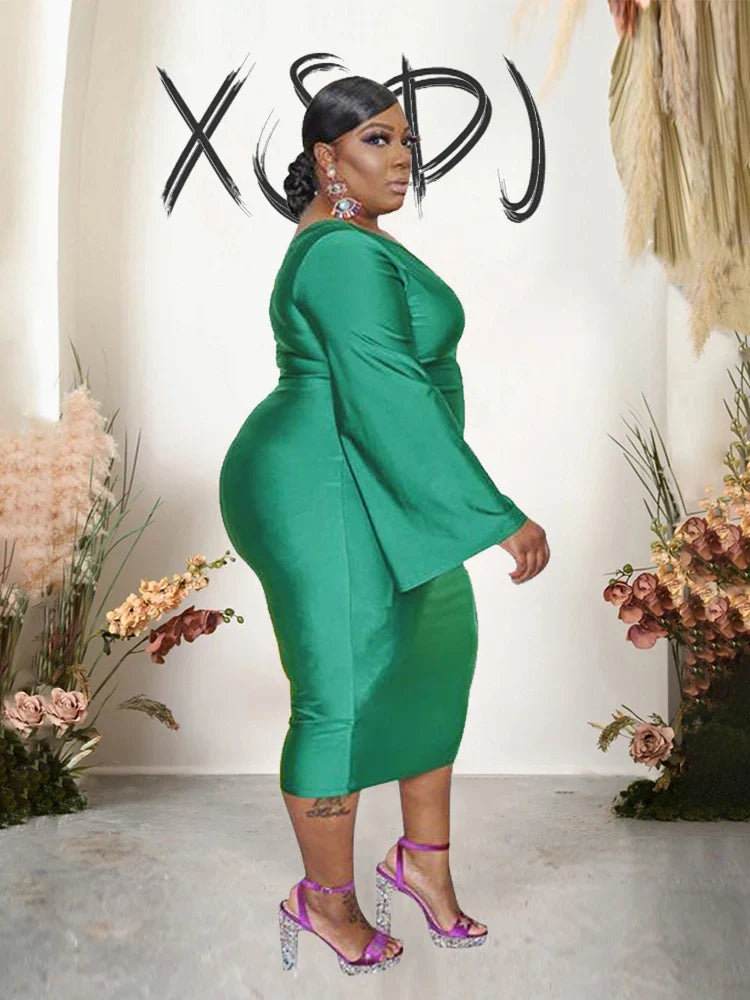 Sexy Dress Women Plus Size Party Elegant One