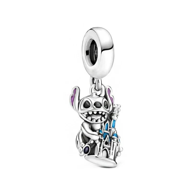 Disney Blue Enamel Ice Snow Olaf Pendant Fit