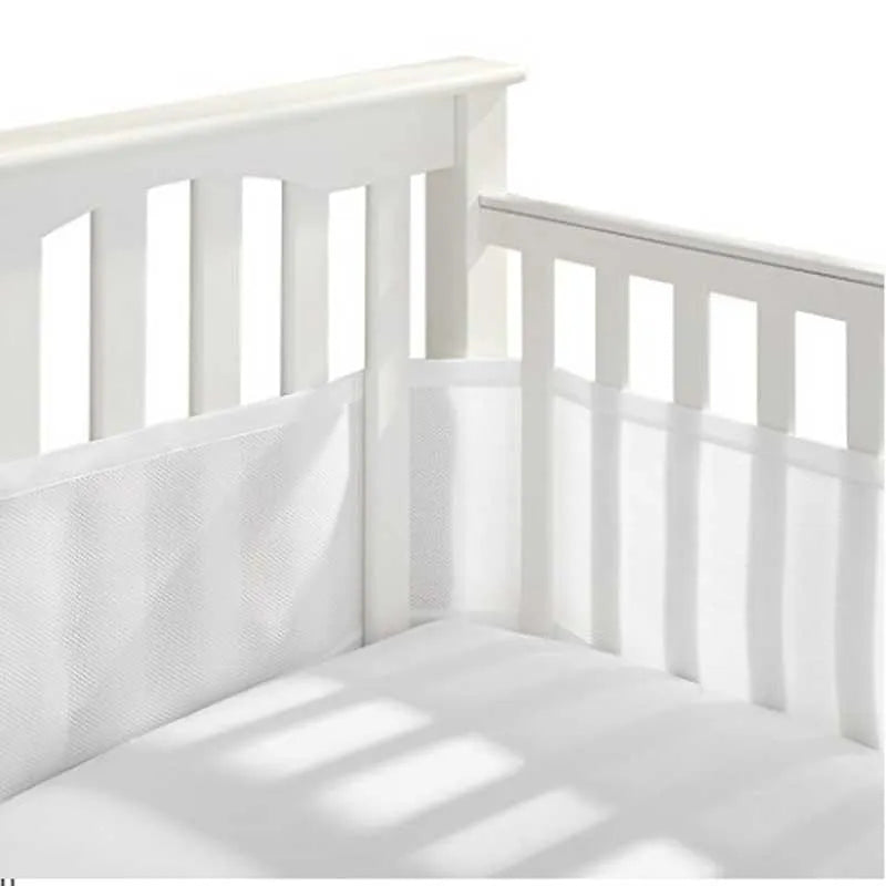 2Pcs/Set Baby Mesh Crib Bumper Liner Breathable Summer