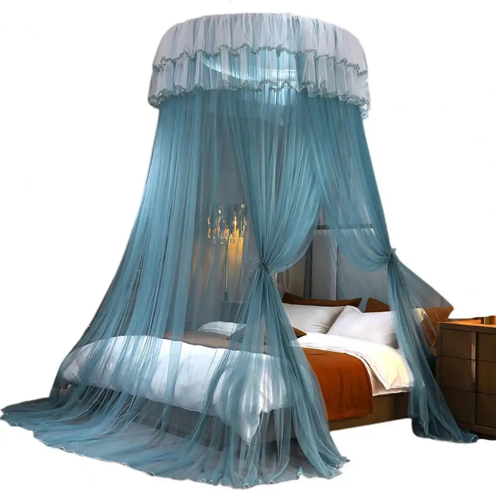 Breathable Hanging Mosquito Net Top Hook Lace Bed