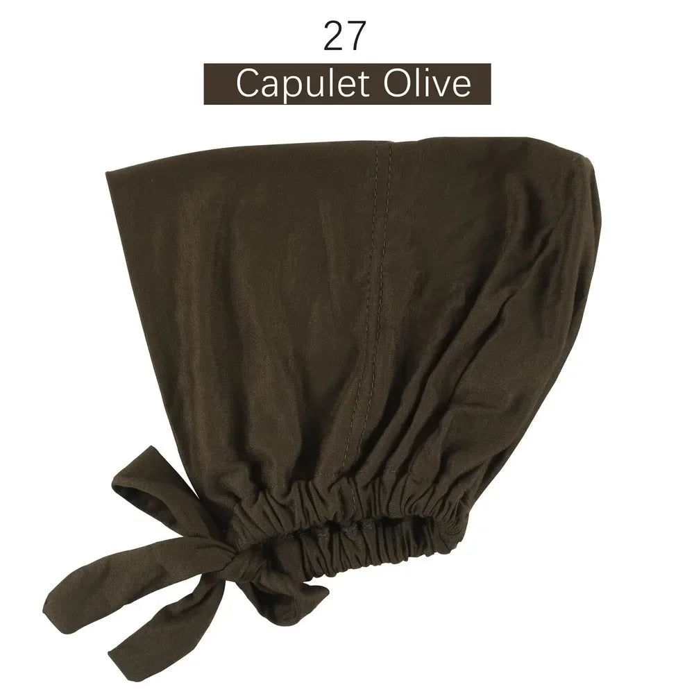Inner Tie Back Hijab Cap Modal Turban Hat