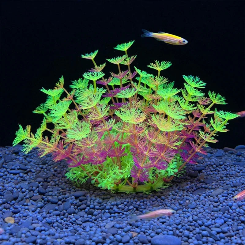 Green Artificial Leaves for Aqua-Terrariums Plants Fish Bowl