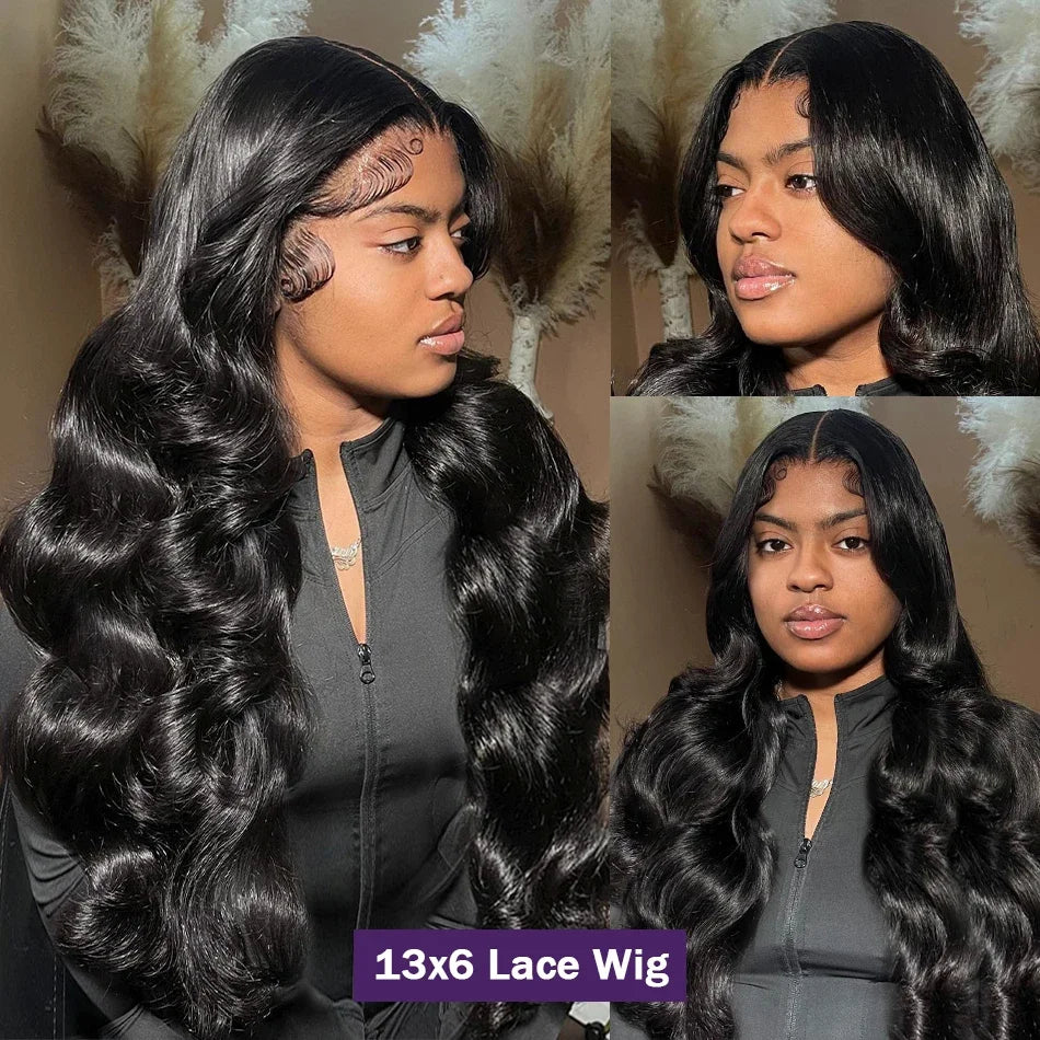 250% HD Transparent Body Wave Lace Front Wig