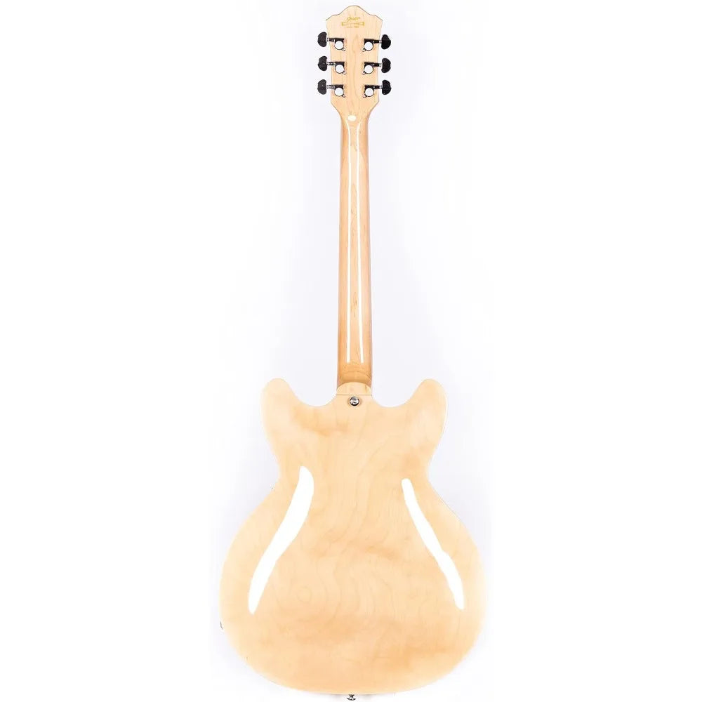 Electric Guitar with Full-Scale, Stainless Steel Frets (Natural),