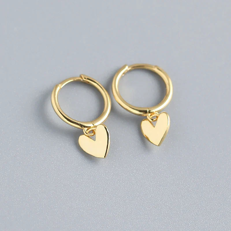 WOOZU 925 Sterling Silver INS Minimalism Sweet Love
