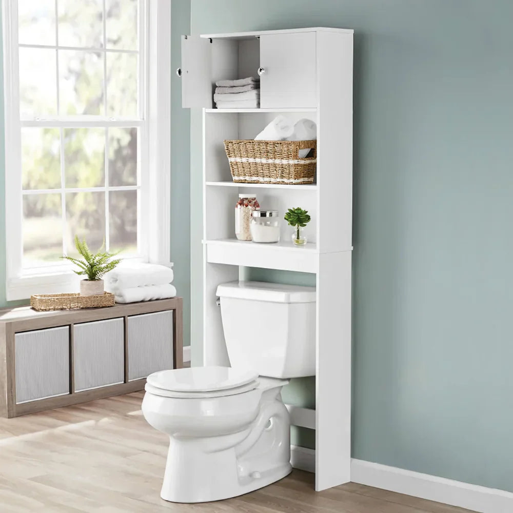 White 23 in. W Bathroom Space Saver Cabinet
