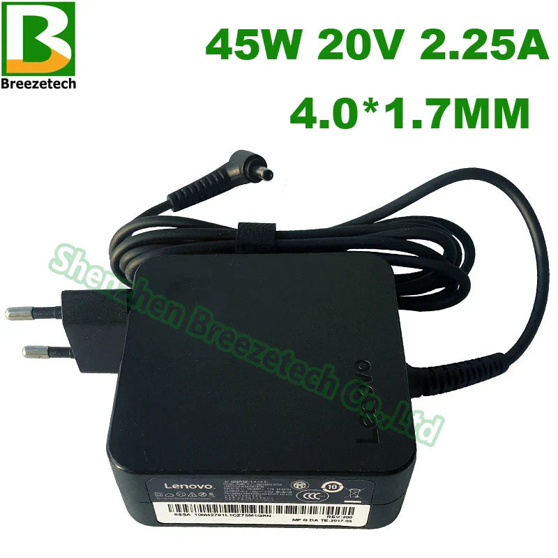 20V 2.25A 45W Charger for Lenovo Laptops