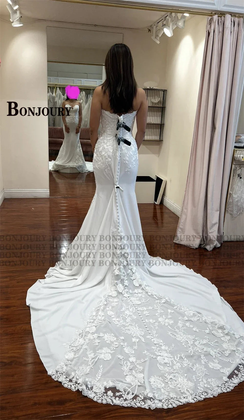 BONJOURY Classic 2023 Wedding Dresses Strapless Sweetheart For