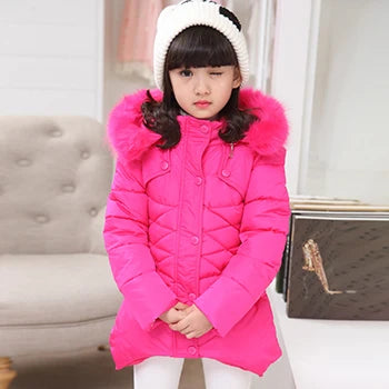 Big Size Winter Girls Jackets Keep Warm Thicken