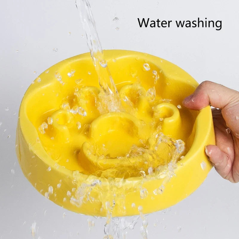 AntiChocking Pet Bowl Food Plate Puppy Ceramic MessFree