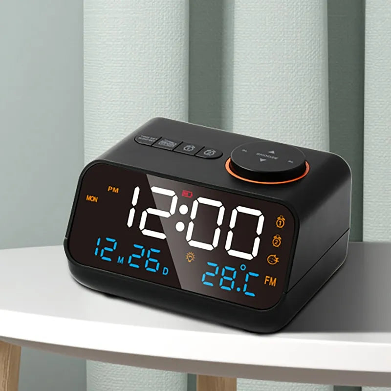 LED Digital Alarm Clock Watch Table Electronic Desktop