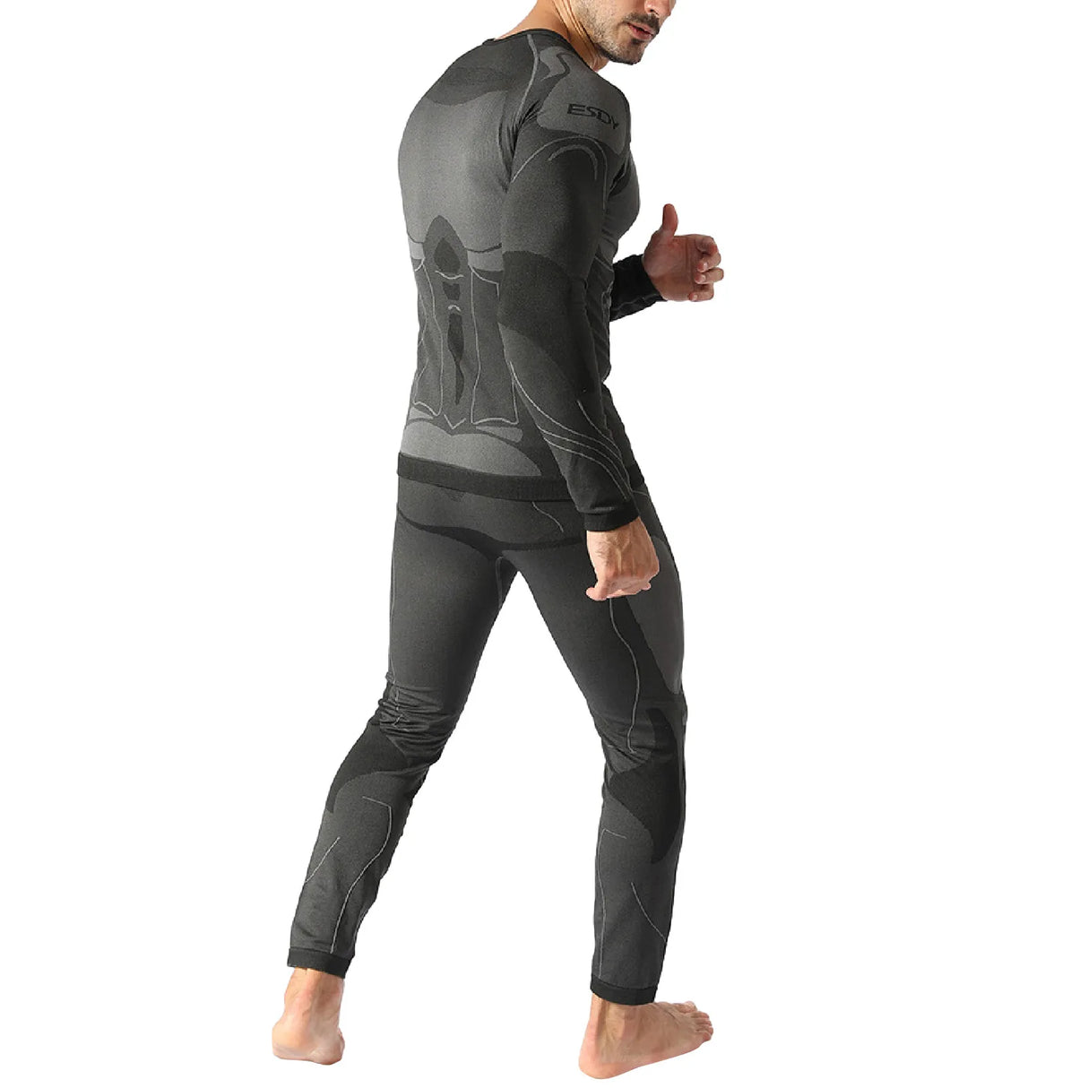 Men Sport Thermal Underwear Suits Outdoor Cycling Compression