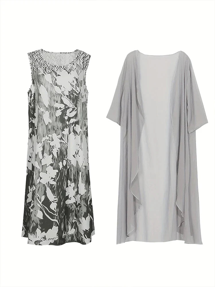 Plus Size 2023 Autumn New Women's Floral Printed