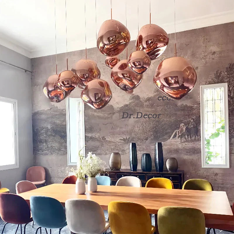 Nordic Lava LED Pendant Lights Modern Light PVC