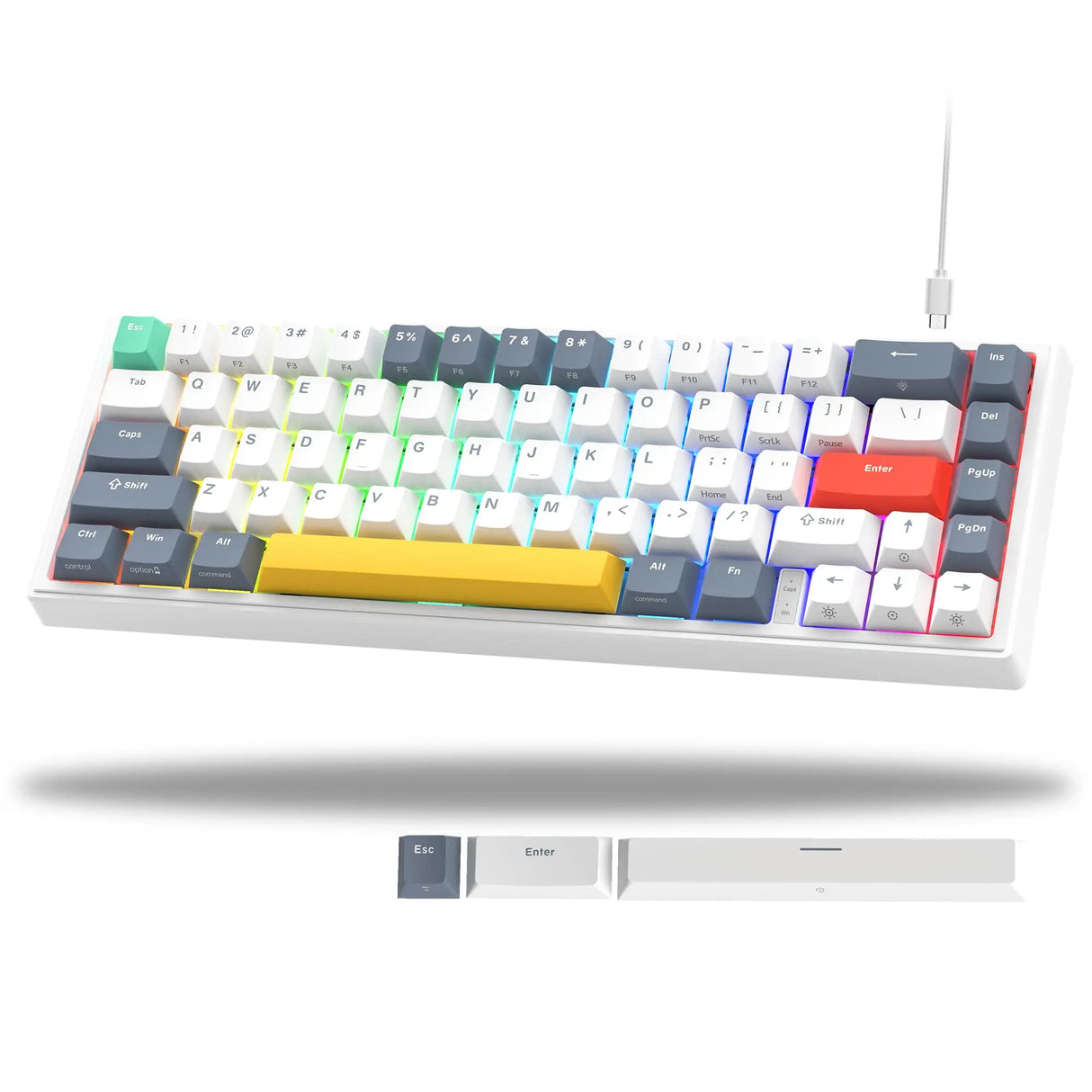 womier Hot Swappable Mechanical Keyboard Gasket Mounted Gamer