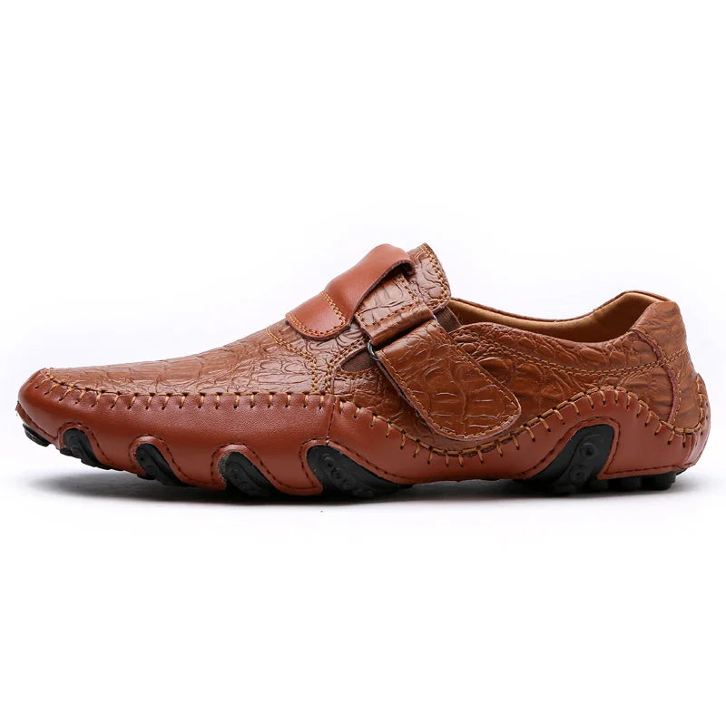 Genuine Leather Mens Shoes Casual Brand 2020 Italian