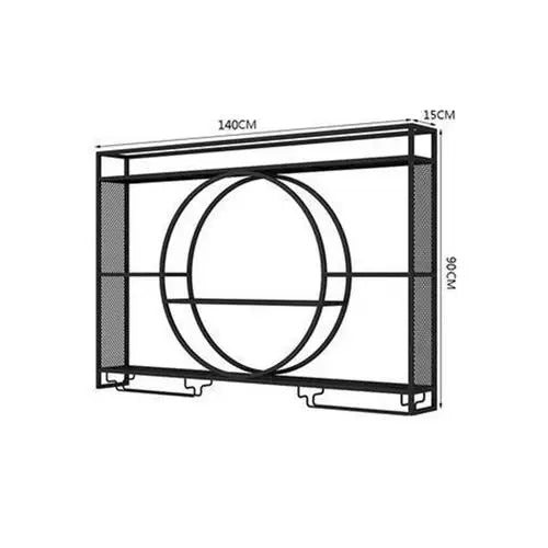 Hanging Display Wine Rack Wall Mounted Inverted Retail
