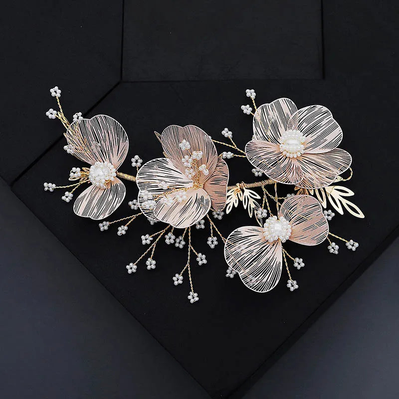 Flower Wedding Hair Accessories Hairband Bride Tiaras For