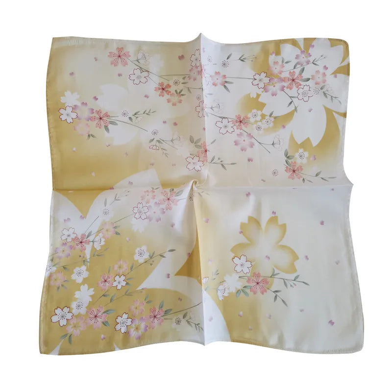 3Pcs 45x45cm Square Cotton Cherry Blossom Flower Printed