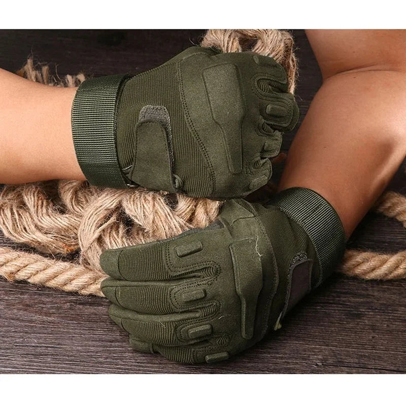 Tactical Full Finger Gloves Outdoor Sports Bicycle Antiskid