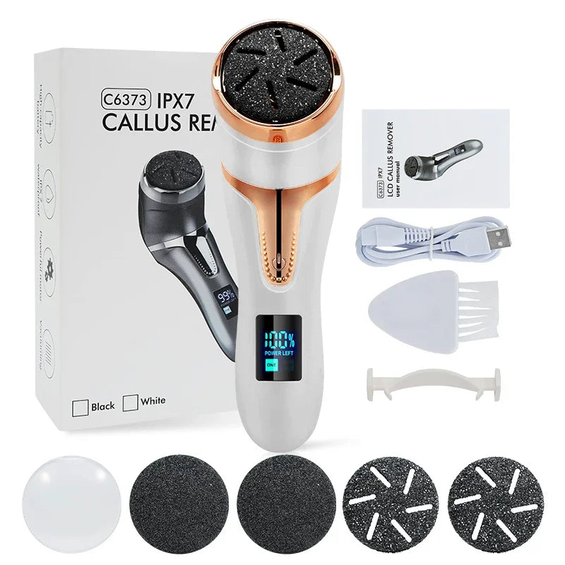 Rechargeable Electric Foot File Electric Pedicure Sander IPX7