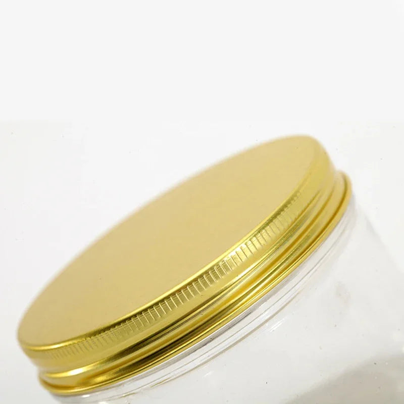 12Pcs Plastic Jar With Lids Clear Cosmetic Refillable