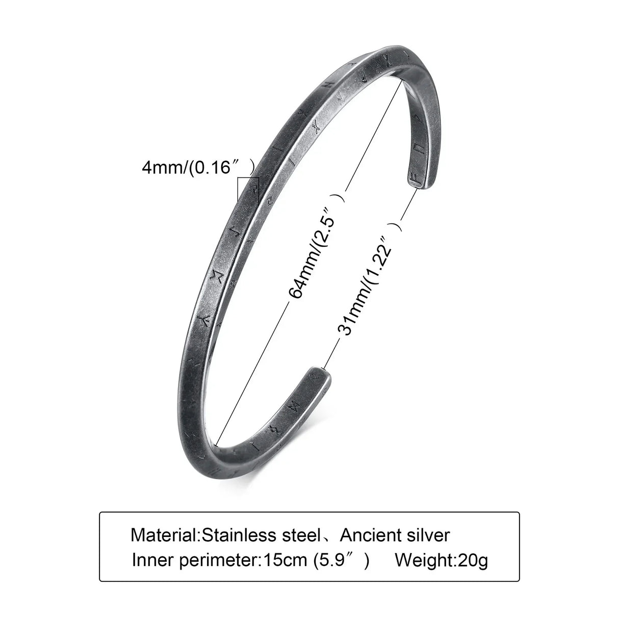 Men's Thin Bracelet,Stainless Steel Cuff Bangle Bracelet, Thin