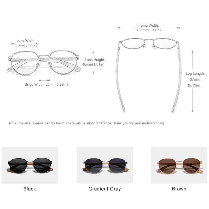 KINGSEVEN Sunglasses For Men UV400 Polarized Women’s Eyeglass Frame Natural Wood Fashion Sun Glasses Protection Eyewear