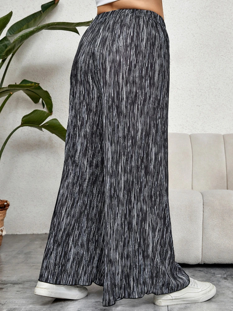 High Waist Pants for Women Printed Loose Wide