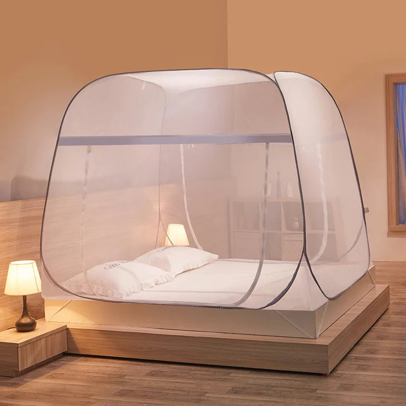 Mongolian Tent Square Mosquito Net Double Bed Curtain