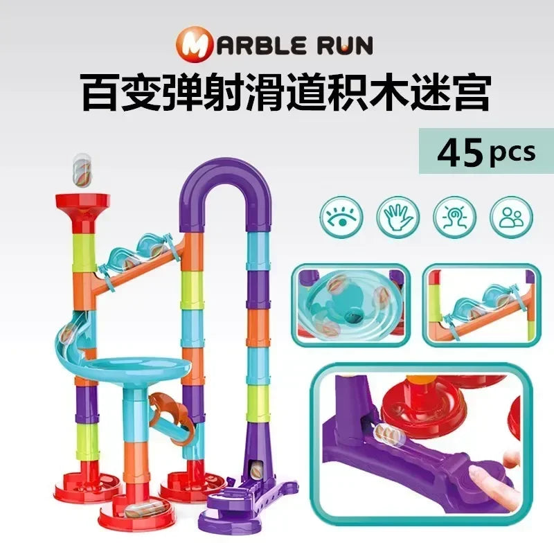 45-232PCS Marble Run Race Building Blocks Track Ball
