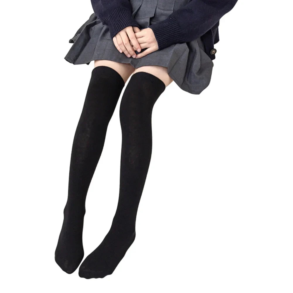 35-42cm Kids Girls Splicing Stockings Winter Warm High