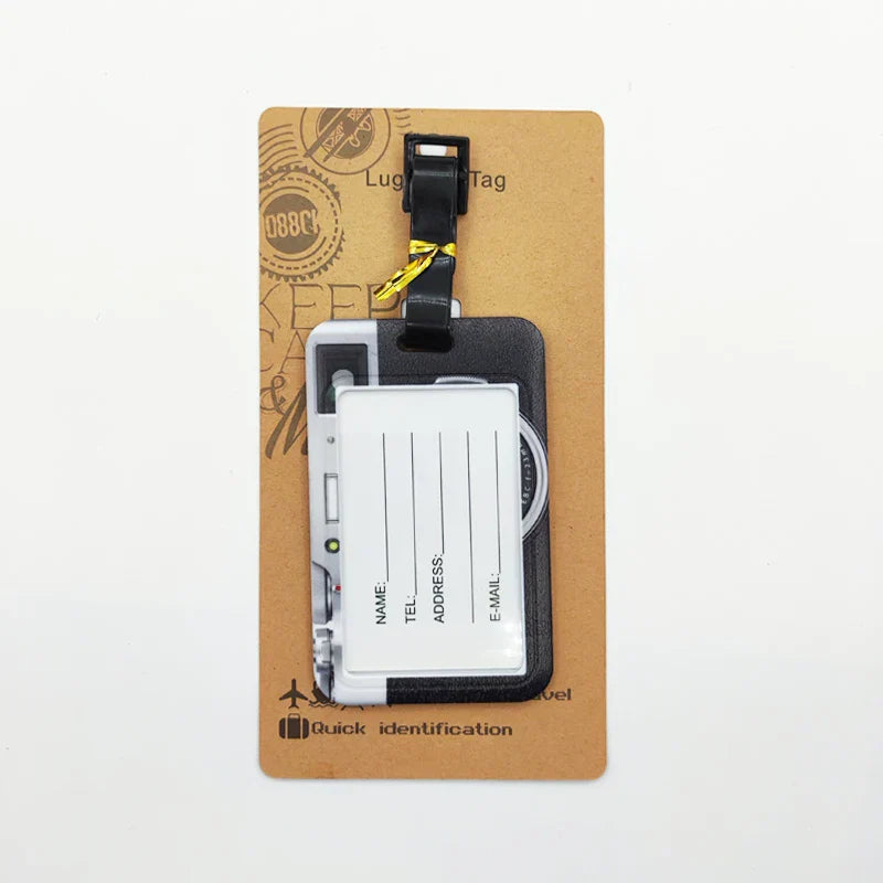 Tape Camera Luggage Label Men Travel Luggage Tag