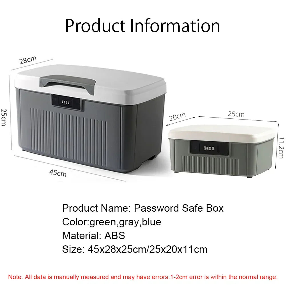 Four Digit Password Lock Safe Box Cash Jewelry