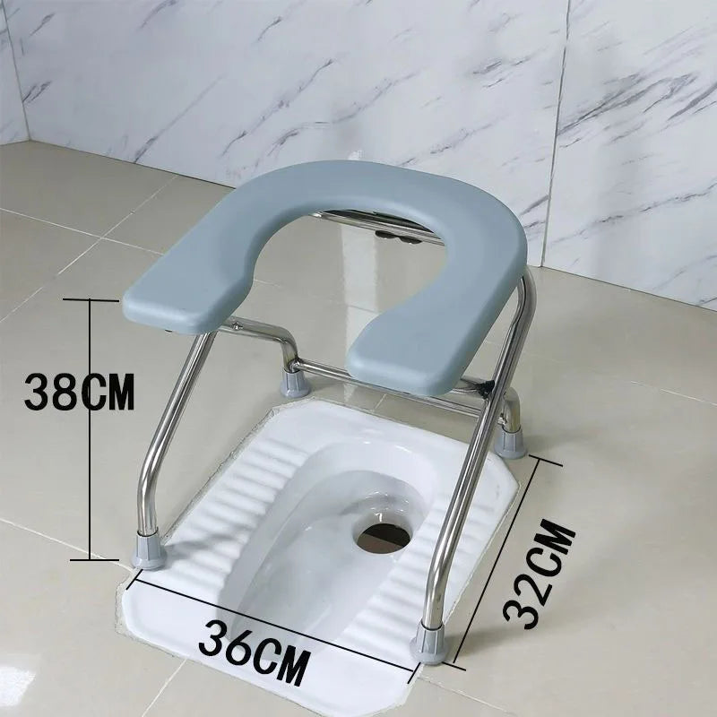 U Shape Pregnant Women Elderly Toilet Stool Bathroom