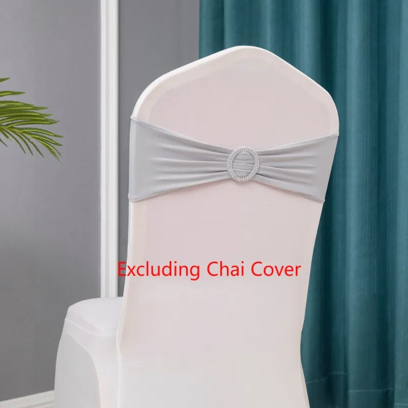 10pcs/lot Stretch Lycra Spandex Chair Covers Bands