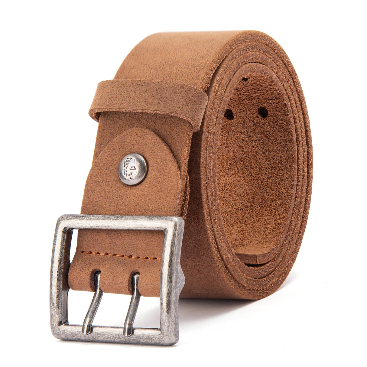 BISONDENIM Luxury Designer Belts for Men Vintage Spilt