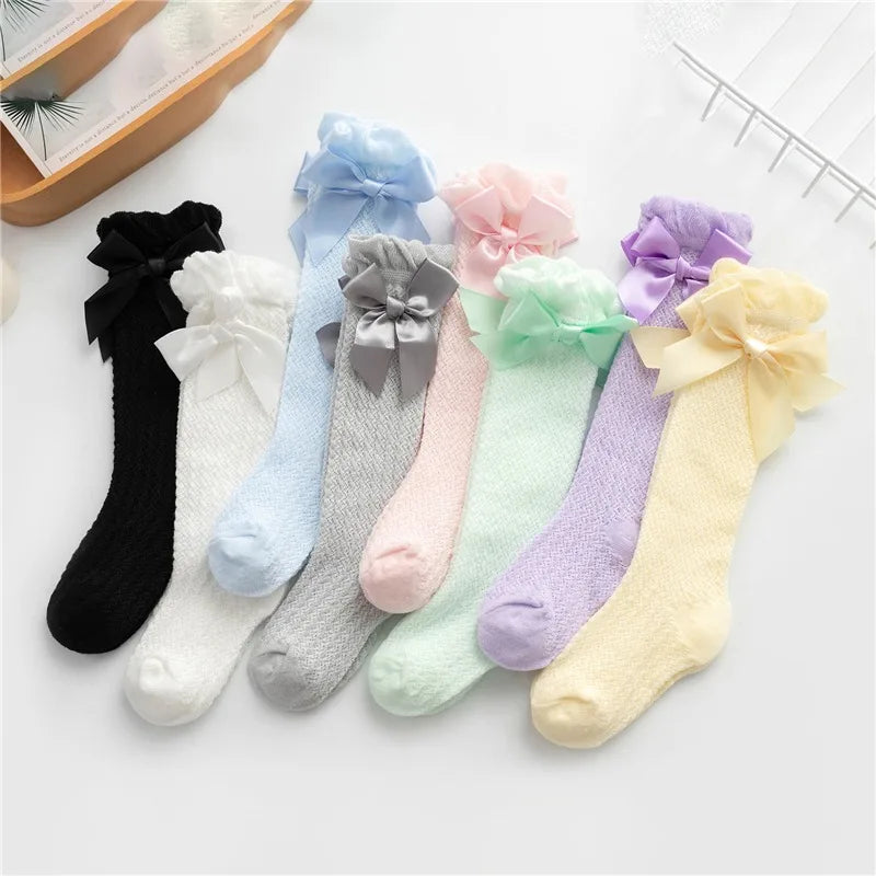 New Kids Socks Cute Bow Knot Baby Girls