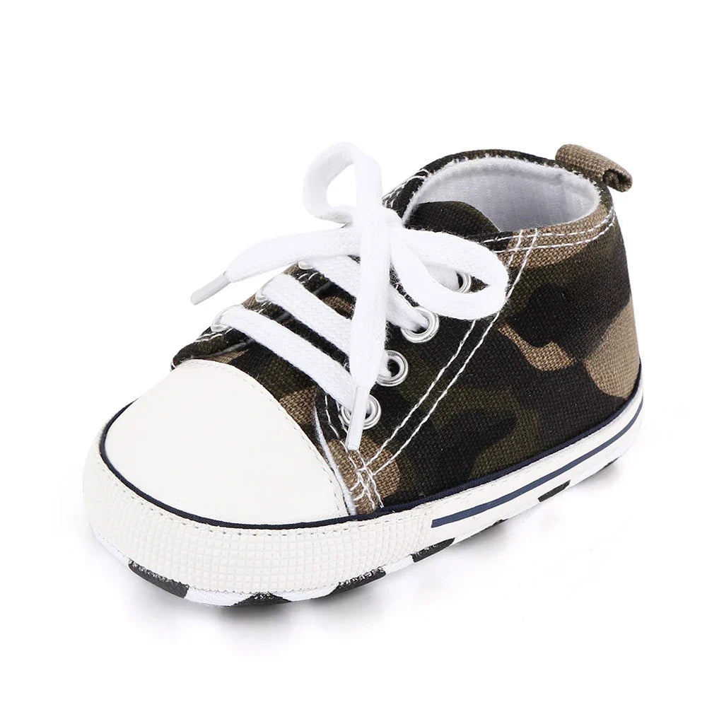 Baby Canvas Classic Sneakers Newborn Print Star Sports