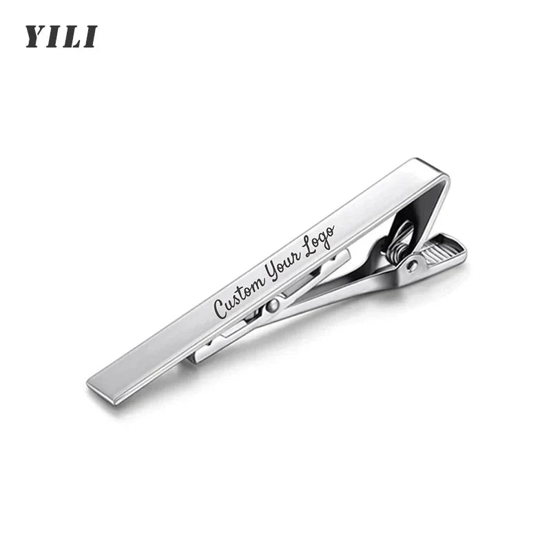 Personalized Engraved Tie ClipCufflinks for Men Customized DIY