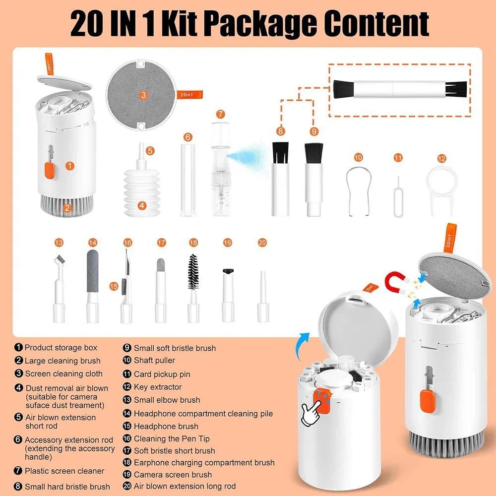 LORYI 20 IN1 Computer Keyboard Cleaning Kit Multifunctional
