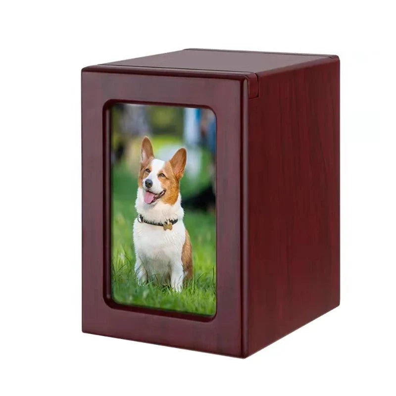 Cremation Urn Pet Cinerary Casket Happiness Memorial Box